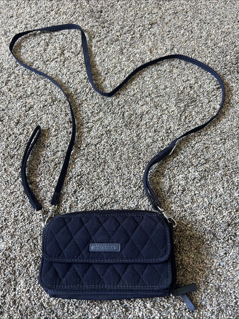 Vera Bradley Quilted Crossbody Bag - Navy